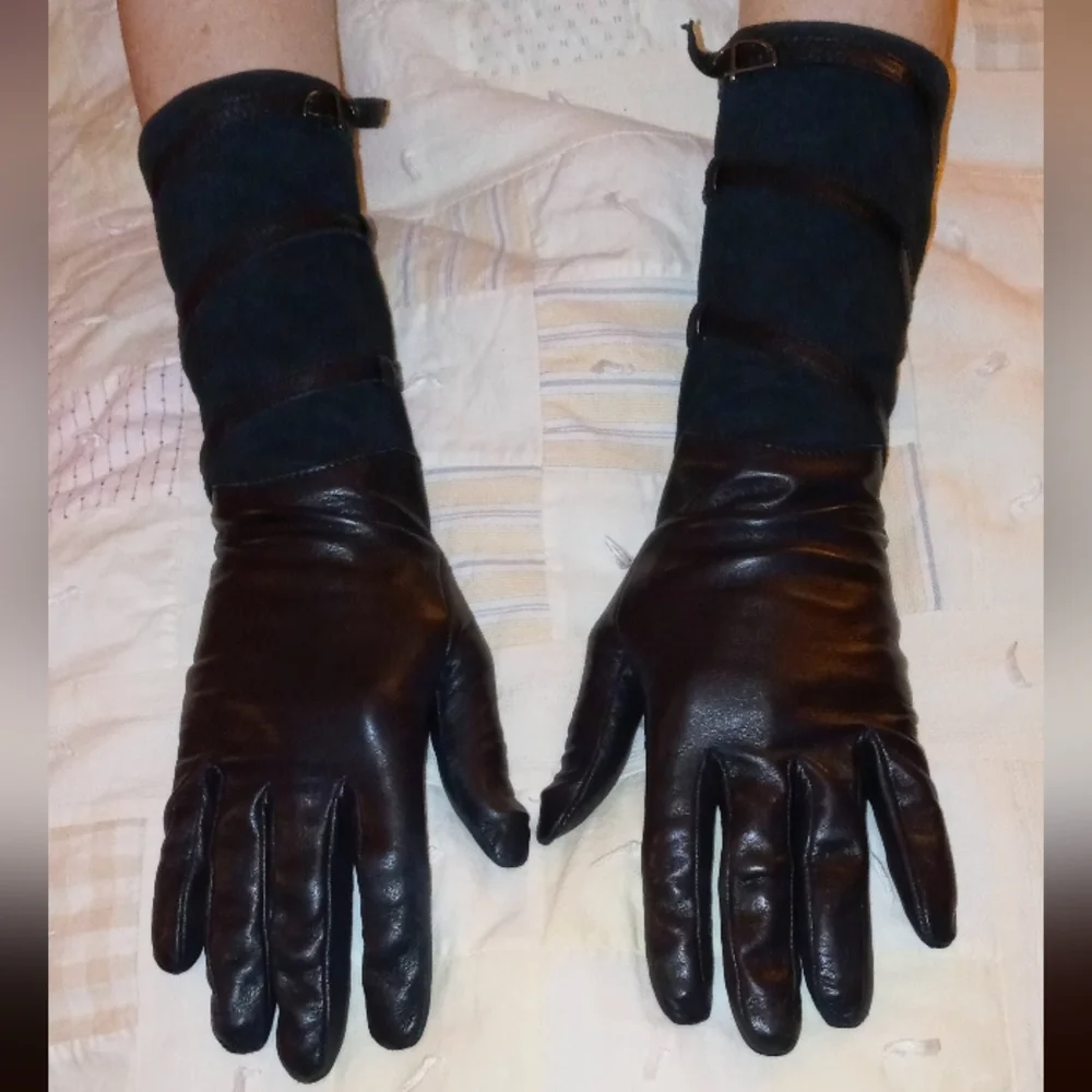 GIORGIO ARMANI | Black Silk Gloves